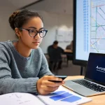 토목기사 자격증 준비를 위한 도구 - **Prompt 1: The Modern Civil Engineering Student's Digital Hub**
    A diverse young adult (e.g., a ...