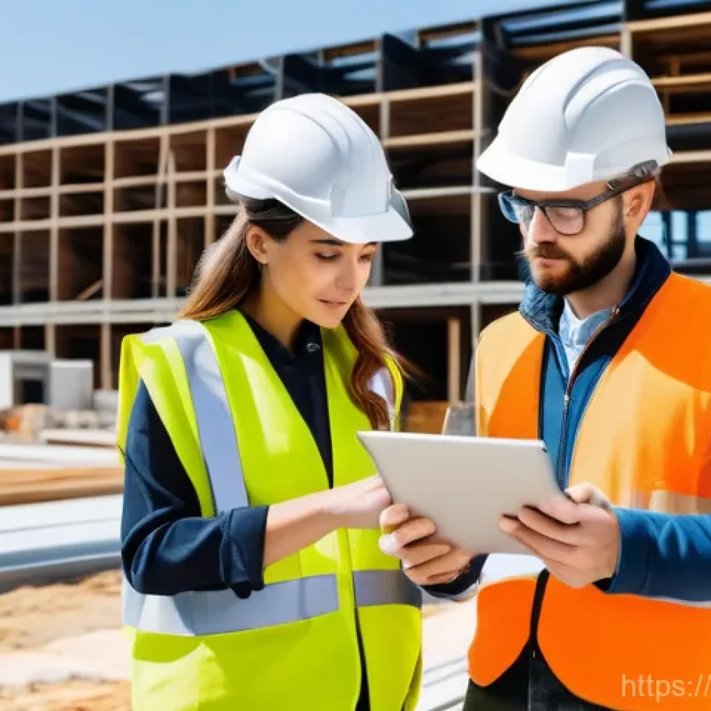 토목공학과 관련된 공기업 취업 - **Prompt: Ecological and Digital Transition in Civil Engineering in France**
"A diverse team of ...